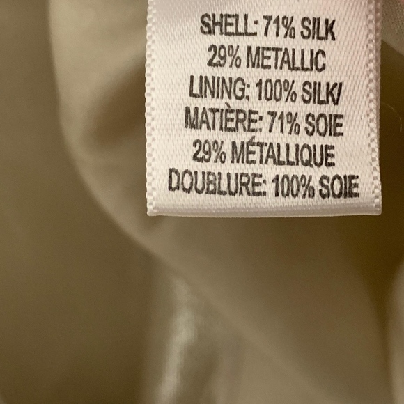 Lavender Label Silk Lame Strapless Dress - Picture 8 of 8